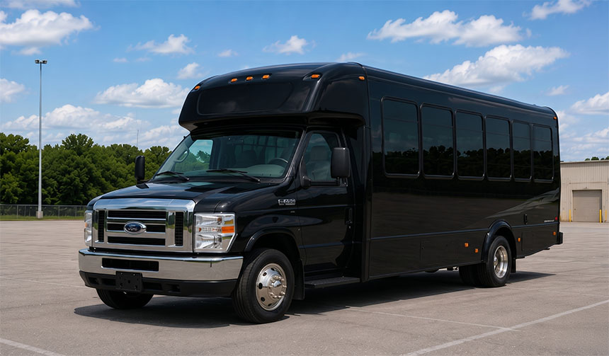 20-passenger minibus for charter in St. Louis, MO