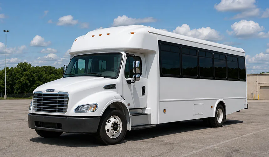 25-passenger minibus exterior